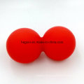 Boules jumelles de caoutchouc de silicone de catégorie comestible adaptées aux besoins du client pour le massage de muscle